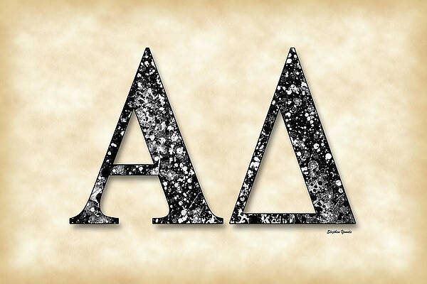 National Lampoons Animal House Wall Art featuring the digital art Alpha Delta - Parchment by Stephen Younts