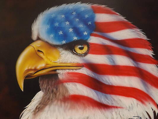 Wall Art - Painting - American Pride by Darren Robinson