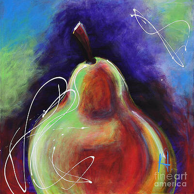 Abstract Pear Paintings Fine Art America