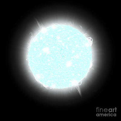 Wall Art - Digital Art - An Artists Depiction Of A Blue Dwarf by Marc Ward