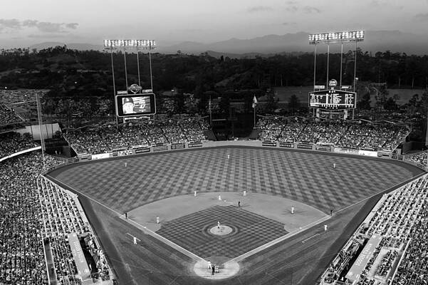 Wall Art - Photograph - An Evening Game at Dodger Stadium by Mountain Dreams