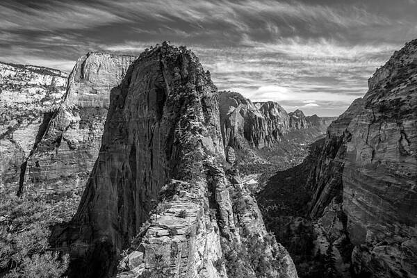 Angel's Landing in Black and White by Pierre Leclerc Photography Angel's Landing in Black and White by Pierre Leclerc Photography