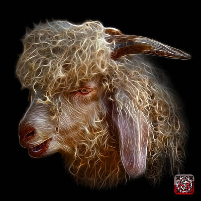 Wall Art - Digital Art - Angora Goat - 0073 F by James Ahn
