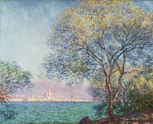 Antibes in the Morning Print by Claude Monet