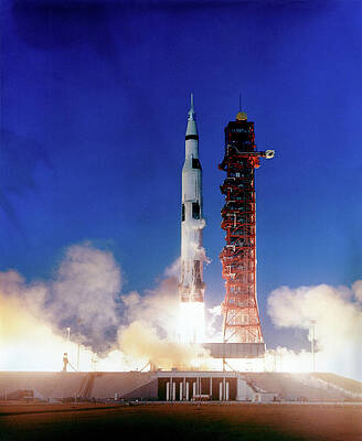 Wall Art - Photograph - Apollo 8 Launch by Science Photo Library