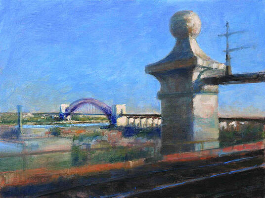 Approaching Hell Gate Bridge by Rail by Peter Salwen Approaching Hell Gate Bridge by Rail by Peter Salwen
