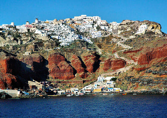 Wall Art - Photograph - Approaching Santorini by Mitchell R Grosky