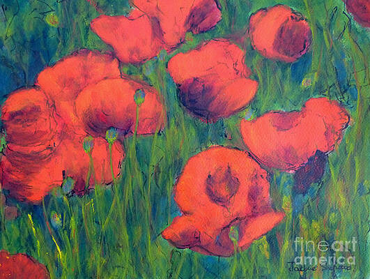 April Poppies 2 by Jackie Sherwood April Poppies 2 by Jackie Sherwood