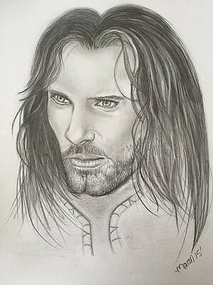 Aragorn of Lord of the Rings Relief by Bob Renaud - Fine Art America