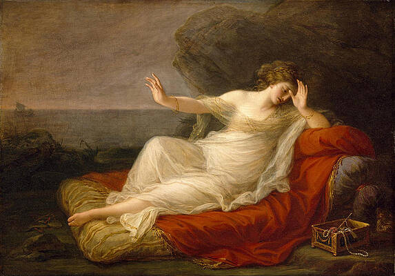 Ariadne Abandoned by Theseus Print by Angelica Kauffmann