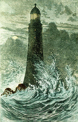 Wall Art - Photograph - Artwork Of The Third Eddystone Lighthouse by Science Photo Library