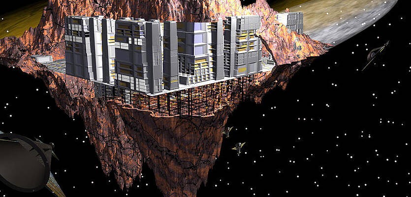 Asteroid Habitat Beta 1 by Sarah McKoy Asteroid Habitat Beta 1 by Sarah McKoy