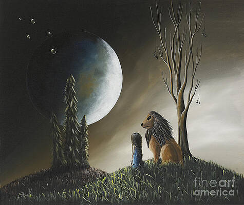 Wall Art - Painting - At Midnight by Shawna Erback by Fairy and Fairytale