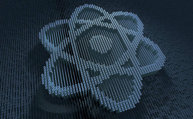 Wall Art - Photograph - Atom Symbol In Three Dimensional Binary by Ikon Images