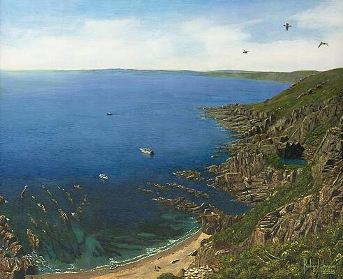August Afternoon at Whitsand Bay Cornwall by Richard Harpum August Afternoon at Whitsand Bay Cornwall by Richard Harpum