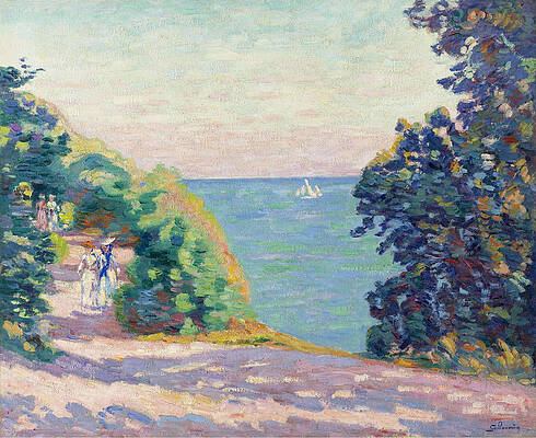 August Evening at Saint-Palais Print by Jean-Baptiste Armand Guillaumin