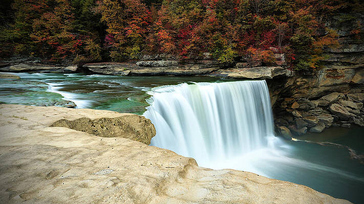 Autumn at Cumberland Falls by Jaki Miller Autumn at Cumberland Falls by Jaki Miller