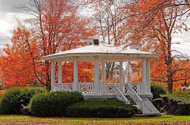 Autumn Gazebo in Barre by Mitchell R Grosky Autumn Gazebo in Barre by Mitchell R Grosky