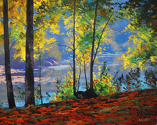 Wall Art - Painting - Autumn in Tumut by Graham Gercken