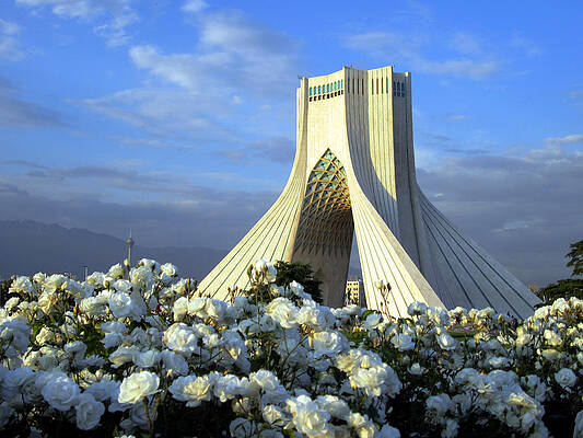 Wall Art - Photograph - Azadi Tower In Tehran by Photo By David Stanley