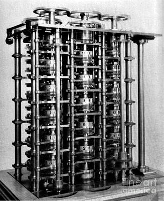 Wall Art - Photograph - Babbages First Difference Engine by Science Source