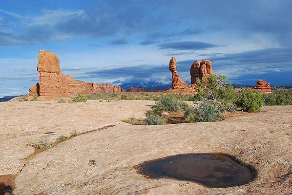 Wall Art - Photograph - Balanced Rock Sunset by Cascade Colors