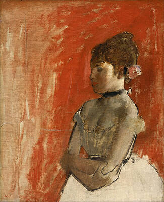 Ballet Dancer with Arms Crossed Print by Edgar Degas