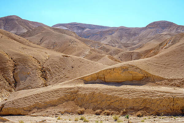 Wall Art - Photograph - Barren Hills In Judean Desert, Mitspe by Jason Langley