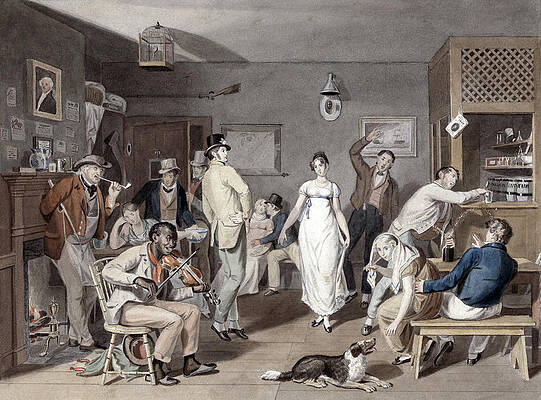 Wall Art - Painting - Barroom Dancing, C1820 by Granger