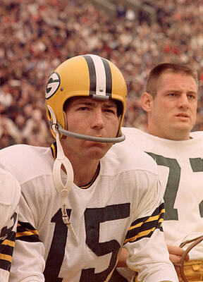 Wall Art - Photograph - Bart Starr Watches From The Sideline by Retro Images Archive