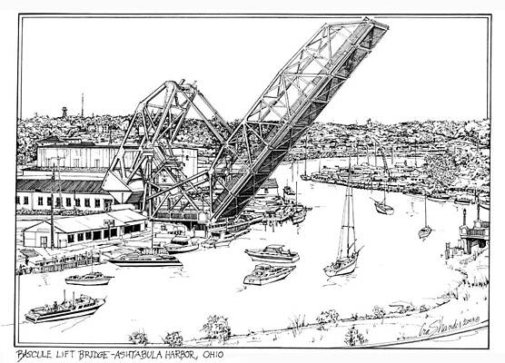 Bascule Lift Bridge Ashtabula by Ira Shander Bascule Lift Bridge Ashtabula by Ira Shander