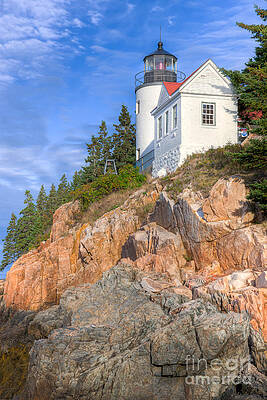 Wall Art featuring the photograph Bass Harbor Head Light I by Clarence Holmes