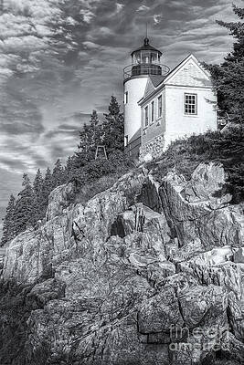 Wall Art featuring the photograph Bass Harbor Head Light II by Clarence Holmes