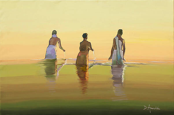 Bathing In The Holy River 3 by Dominique Amendola Bathing In The Holy River 3 by Dominique Amendola