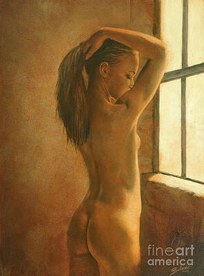 Bathing in the window's light I by John Silver Bathing in the window's light I by John Silver