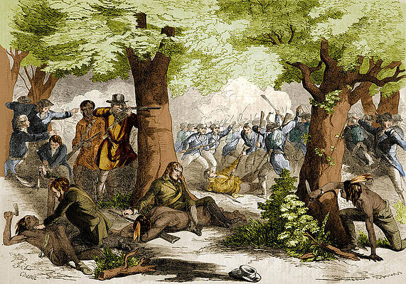 Wall Art - Photograph - Battle Of Oriskany, 1777 by Science Source