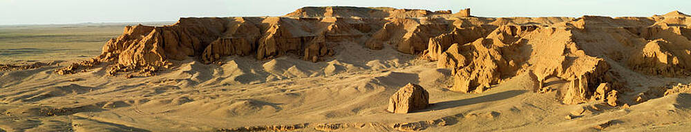 Wall Art - Photograph - Bayanzag, Or Flaming Cliffs, Of Gobi by Ted Wood