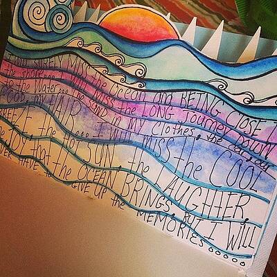 Wall Art - Photograph - #beach Scene Page...you Can Really Edge by Robin Mead