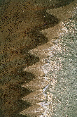 Wall Art - Photograph - Beach Wave Patterns by Science Photo Library