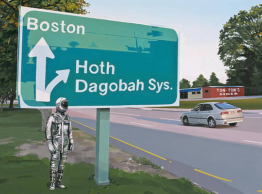 Wall Art - Painting - Bear Right For Hoth by Scott Listfield