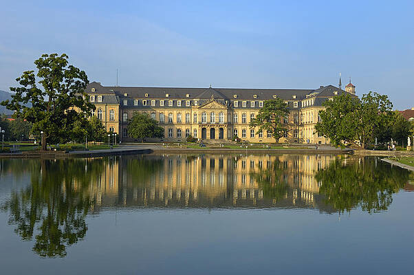 Wall Art - Photograph - Beautiful reflection in the water - New Palace Stuttgart by Matthias Hauser