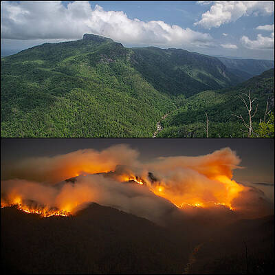 Before and During the Table Rock Fire by Mark Steven Houser Before and During the Table Rock Fire by Mark Steven Houser