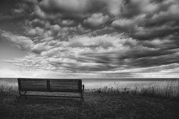 Bench by the Lake - Wisconsin by Silviu Z