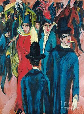 Wall Art - Painting - Berlin Street Scene by Ernst Ludwig Kirchner