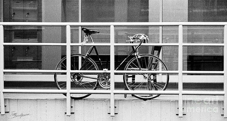 Bicycle with Chair and Railing by Tom Brickhouse Bicycle with Chair and Railing by Tom Brickhouse