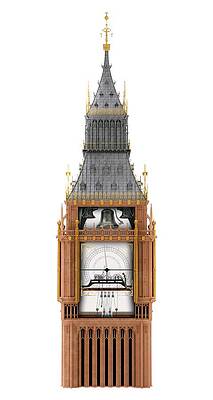 Wall Art - Photograph - Big Ben Clock Tower And Mechanism by Science Photo Library