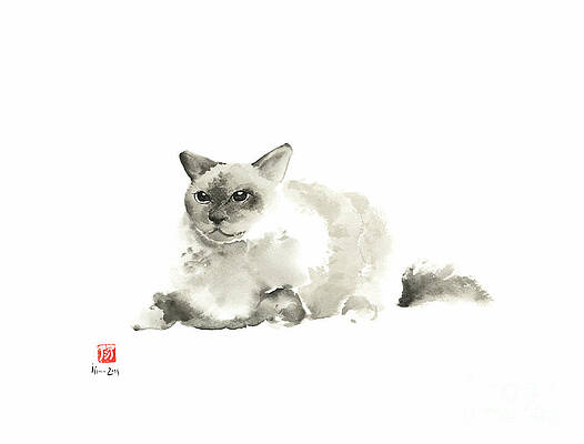 Oil painting of pastel renaissance painting of grumpy cat,by hsiao