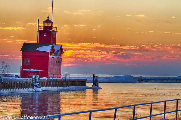 Big Red In Winter by David Hoffmann