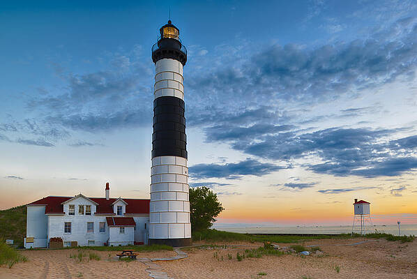 Big Sable Point Lighthouse Sunset by Sebastian Musial Big Sable Point Lighthouse Sunset by Sebastian Musial