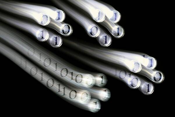 Wall Art - Photograph - Binary Code by Science Photo Library